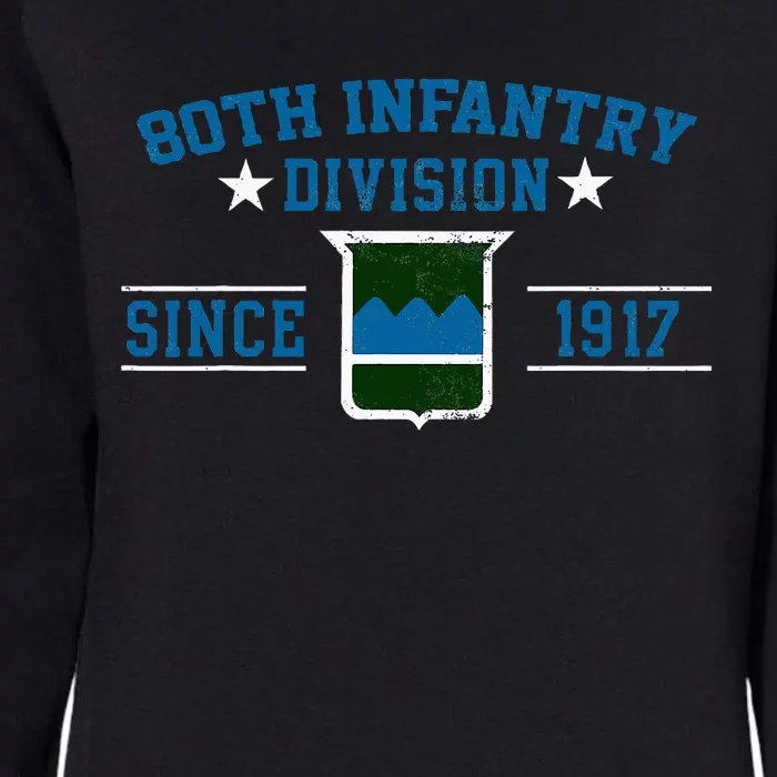 80th Infantry Division Veteran Military Father Day Christmas Womens California Wash Sweatshirt