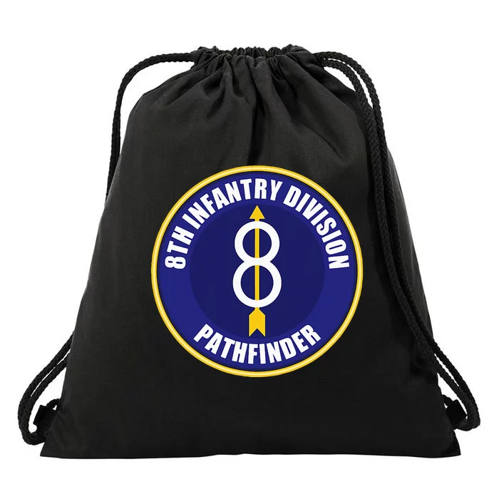 8th Infantry Division Drawstring Bag