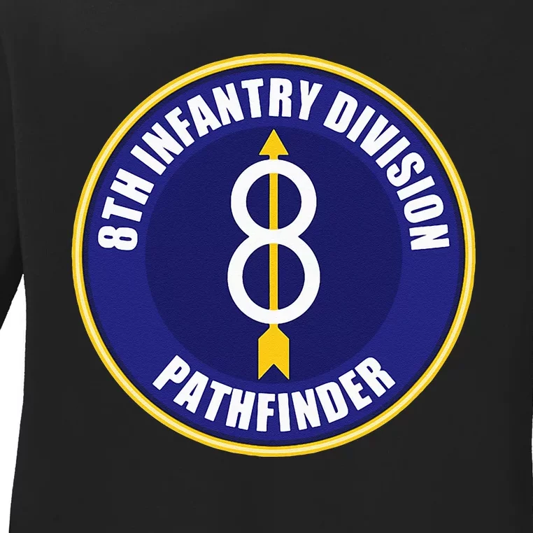 8th Infantry Division Ladies Long Sleeve Shirt