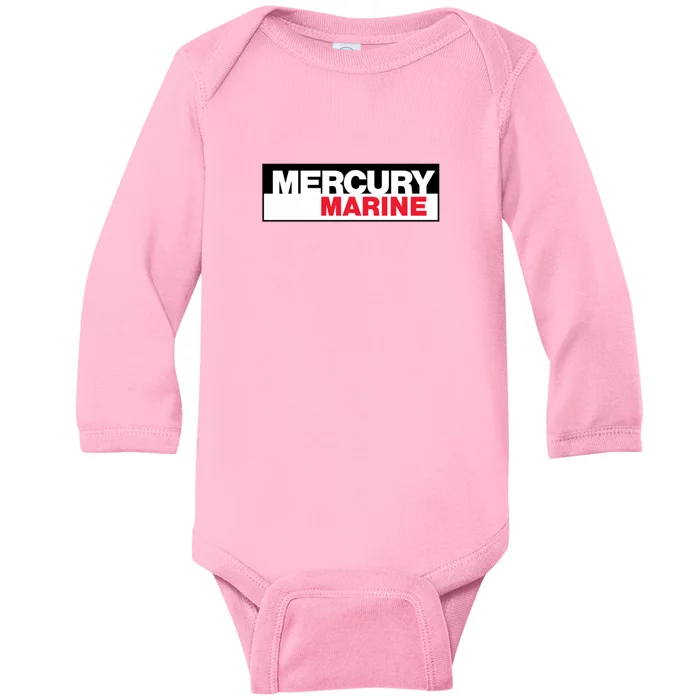 80S Kiekhaefer Mercury Marine Outboards Logo Baby Long Sleeve Bodysuit