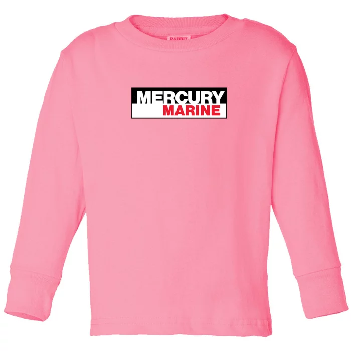 80S Kiekhaefer Mercury Marine Outboards Logo Toddler Long Sleeve Shirt