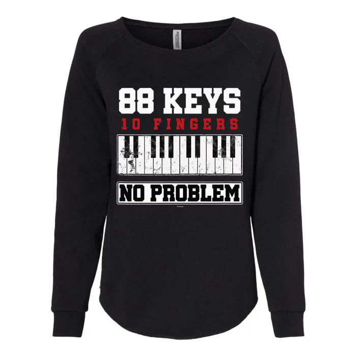 88 Keys Pianist Grand Piano Keyboard Key Music Musician Gift Womens California Wash Sweatshirt