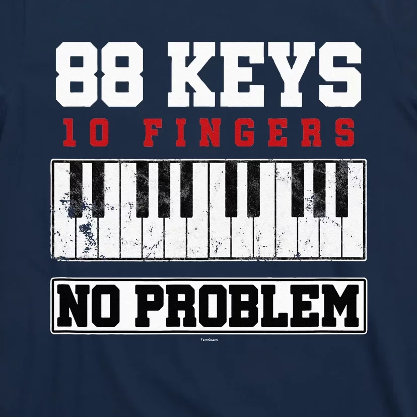 88 Keys Pianist Grand Piano Keyboard Key Music Musician Gift T-Shirt