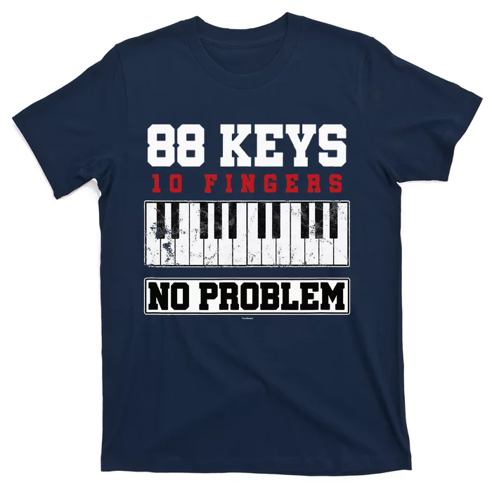 88 Keys Pianist Grand Piano Keyboard Key Music Musician Gift T-Shirt