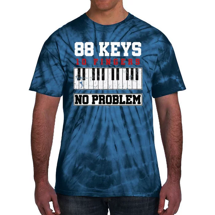 88 Keys Pianist Grand Piano Keyboard Key Music Musician Gift Tie-Dye T-Shirt