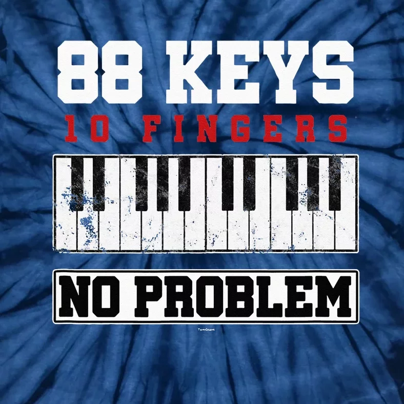 88 Keys Pianist Grand Piano Keyboard Key Music Musician Gift Tie-Dye T-Shirt