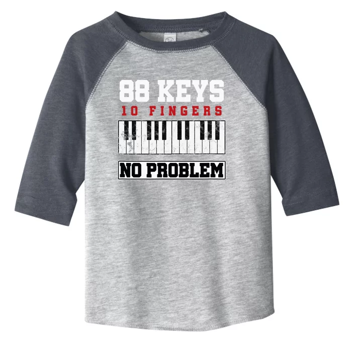 88 Keys Pianist Grand Piano Keyboard Key Music Musician Gift Toddler Fine Jersey T-Shirt