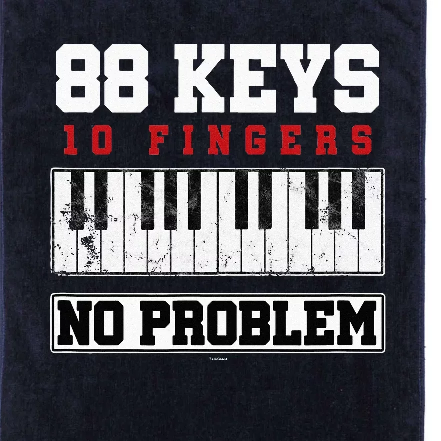 88 Keys Pianist Grand Piano Keyboard Key Music Musician Gift Platinum Collection Golf Towel