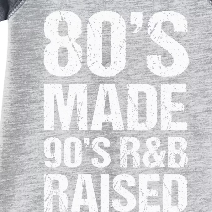 80S Made 90S R&B Raised Old School Rnb Music Lover Infant Baby Jersey Bodysuit