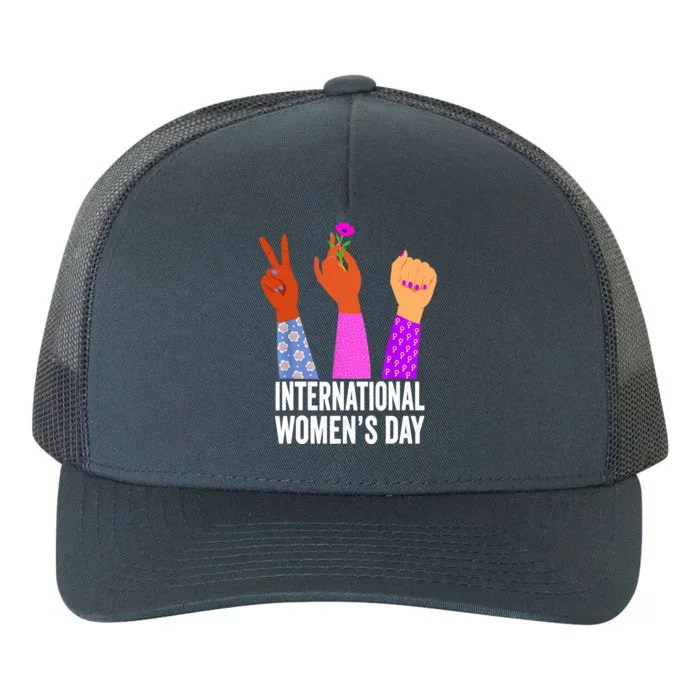 8 March Happy Women Day International Women Day Yupoong Adult 5-Panel Trucker Hat