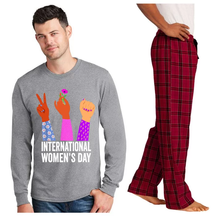 8 March Happy Women Day International Women Day Long Sleeve Pajama Set