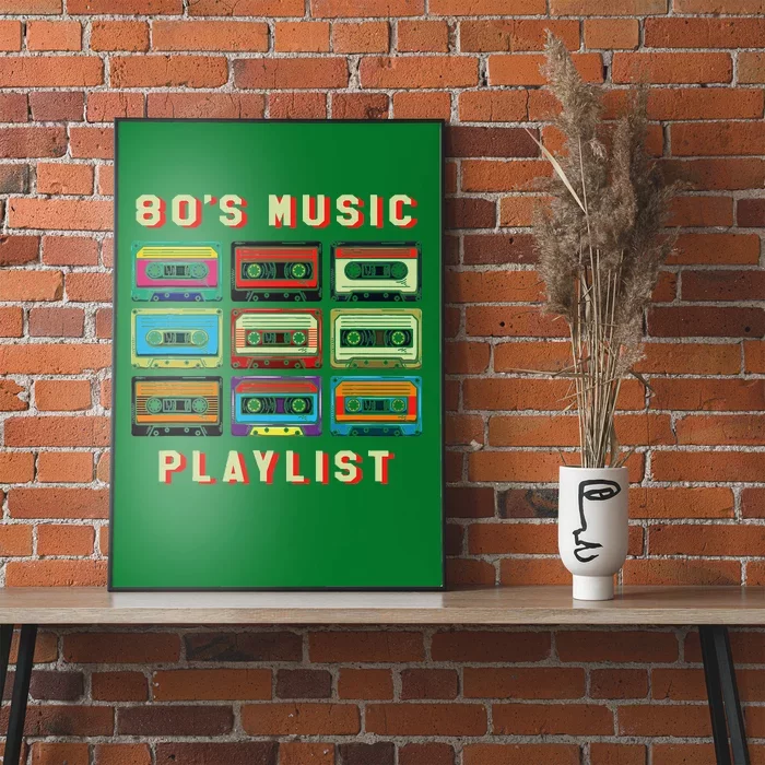 80s Music Playlist 1980 80s Cassette Collector Poster