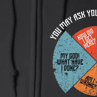 80s Music Retro Lyrics Funny 80s Full Zip Hoodie