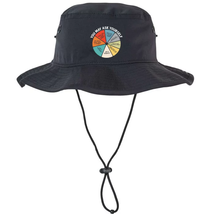 80s Music Retro Lyrics Pie Chart You May Ask Yourself Retro Legacy Cool Fit Booney Bucket Hat