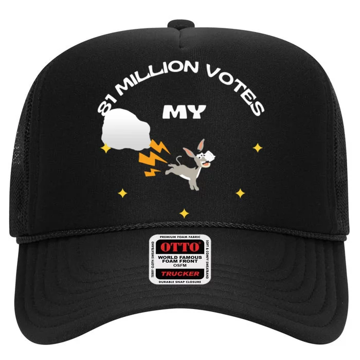 81 Million Votes High Crown Mesh Trucker Hat