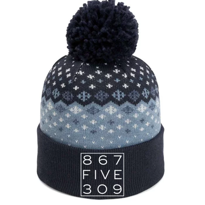 8675309 Nostalgic And Funny 80s The Baniff Cuffed Pom Beanie