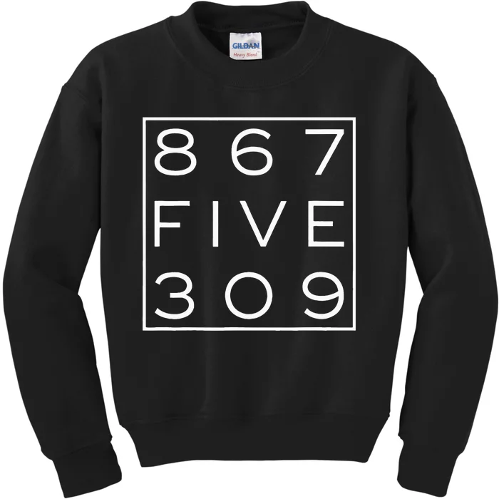 8675309 Nostalgic and Funny 80s Kids Sweatshirt