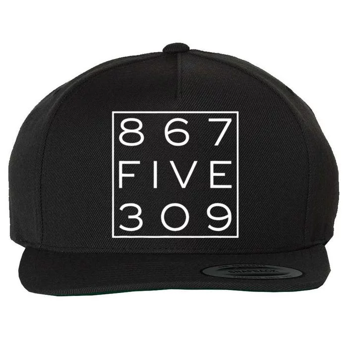 8675309 Nostalgic and Funny 80s Wool Snapback Cap