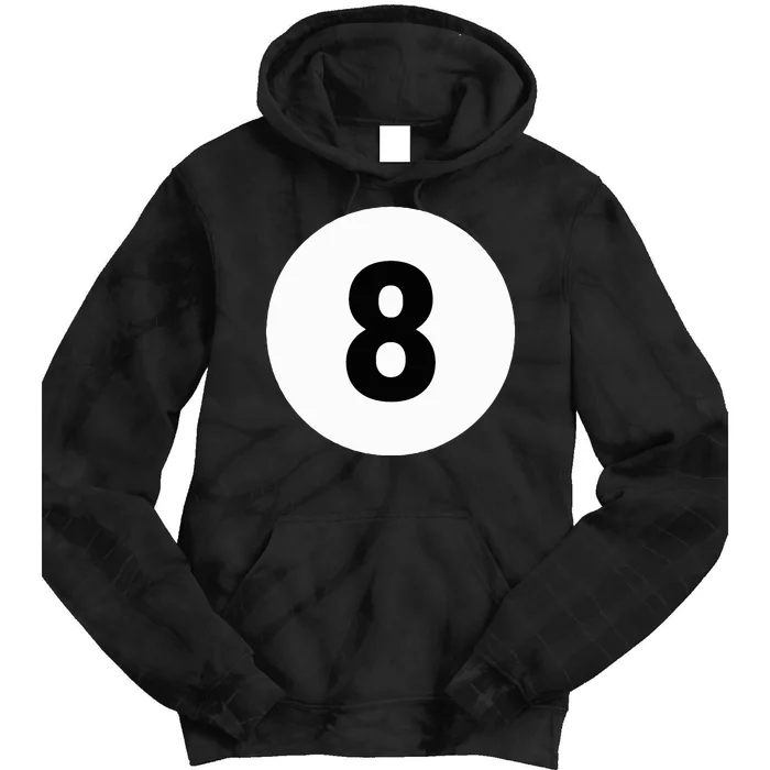 8 Pool Ball 8 Billiards Costume Halloween Group Matching Tie Dye Hoodie