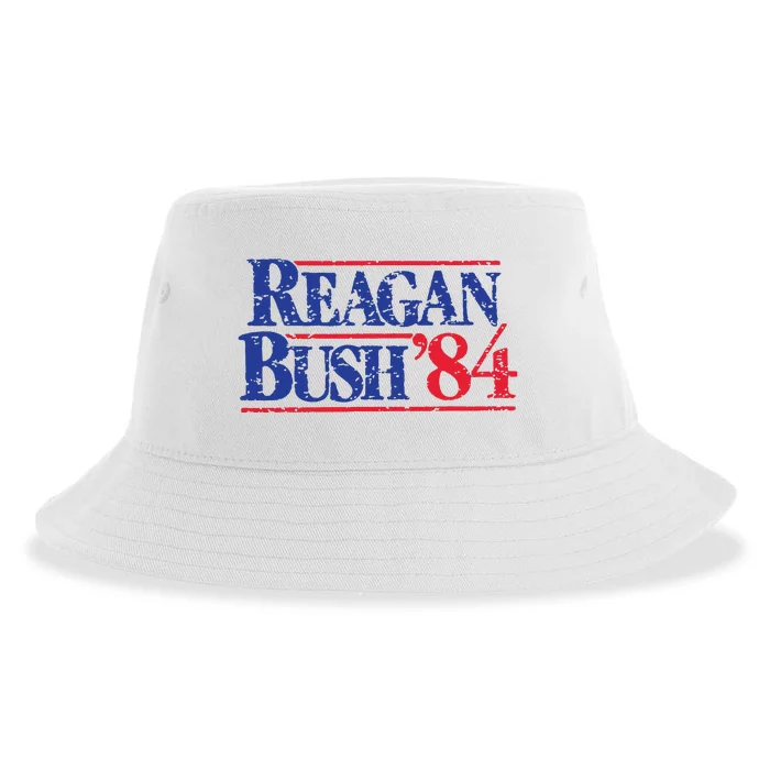 80s Reaganbush 84 Gop Sustainable Bucket Hat