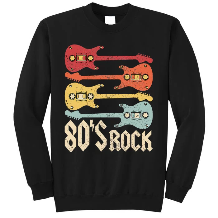 80s Rock Band Guitar Cassette Tape 1980s Vintage 80s Costume Tall Sweatshirt