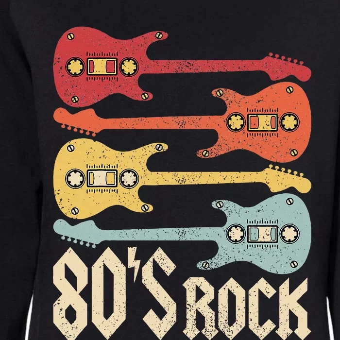 80s Rock Band Guitar Cassette Tape 1980s Womens California Wash Sweatshirt