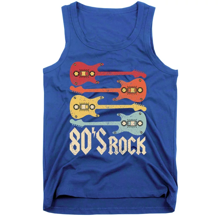 80s Rock Band Guitar Cassette Tape 1980s Tank Top