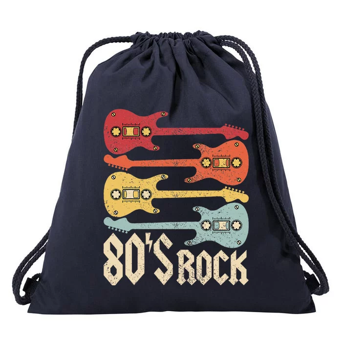 80s Rock Band Guitar Cassette Tape 1980s Drawstring Bag