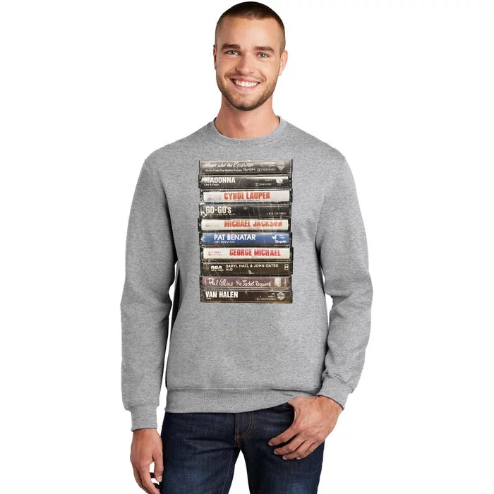 80S Rock Cassette Tall Sweatshirt