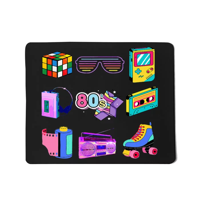 80S Retro Fashion Throwback Culture Disco Music Party Lover Mousepad