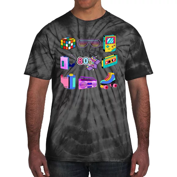 80S Retro Fashion Throwback Culture Disco Music Party Lover Tie-Dye T-Shirt