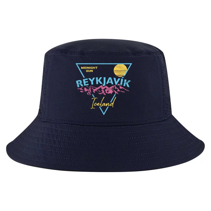 80's Reykjavik Iceland Gift Cute Gift Midnight Sun Cool Comfort Performance Bucket Hat