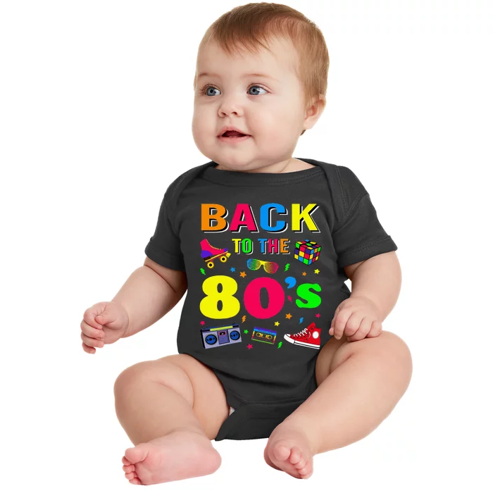 80s Retro Motto I Love 80S Baby Bodysuit