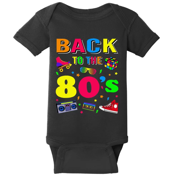 80s Retro Motto I Love 80S Baby Bodysuit