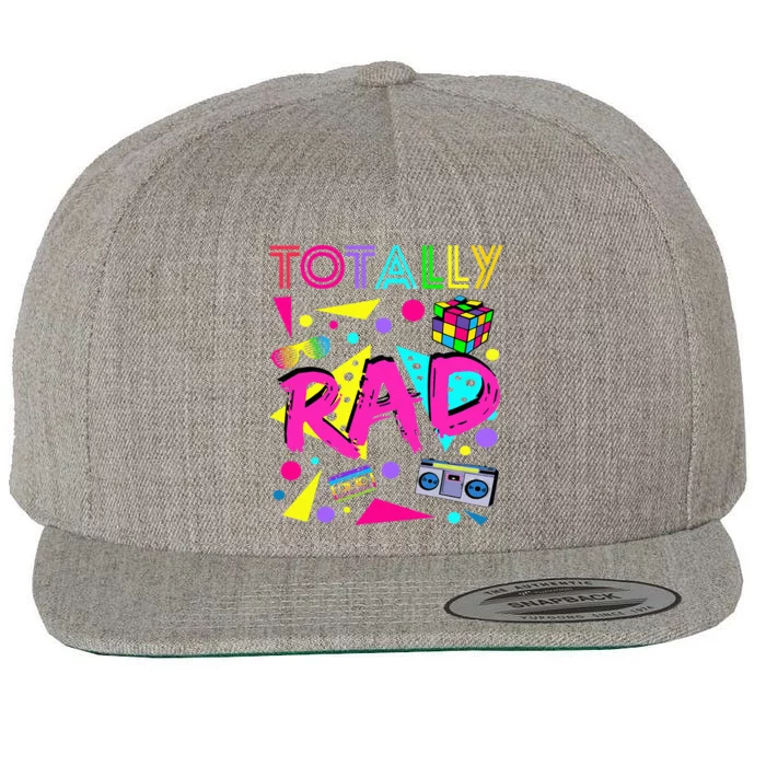 80s Retro Party Costume Outfit Wool Snapback Cap