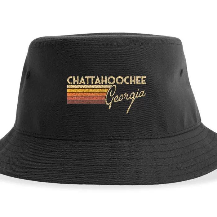 80s Style Chattahoochee Georgia Sustainable Bucket Hat