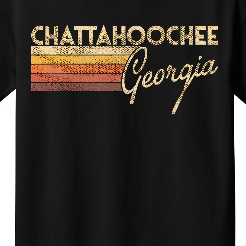 80s Style Chattahoochee Georgia Kids T-Shirt