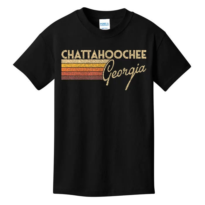 80s Style Chattahoochee Georgia Kids T-Shirt