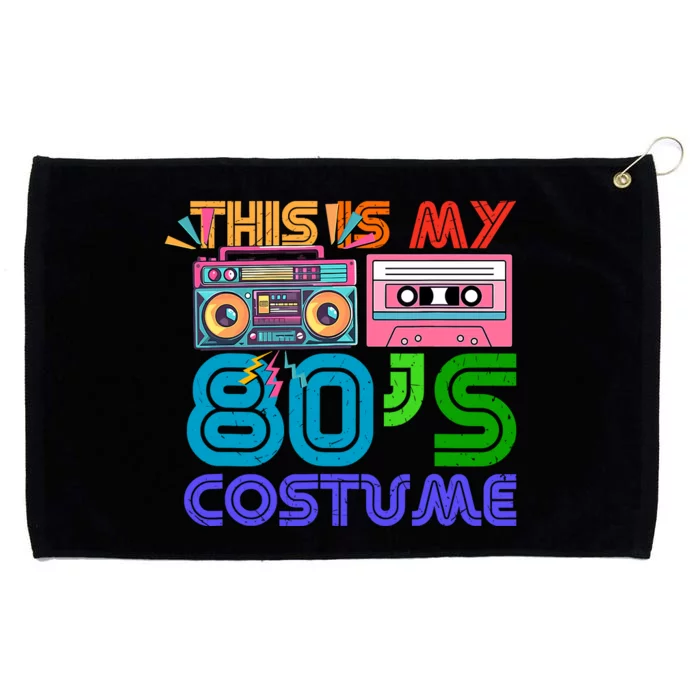 80s Styles Halloween 1980s This Is My 80s Costume Grommeted Golf Towel