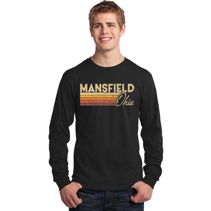 80s Style Mansfield Ohio Tall Long Sleeve T-Shirt