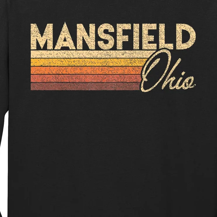 80s Style Mansfield Ohio Tall Long Sleeve T-Shirt