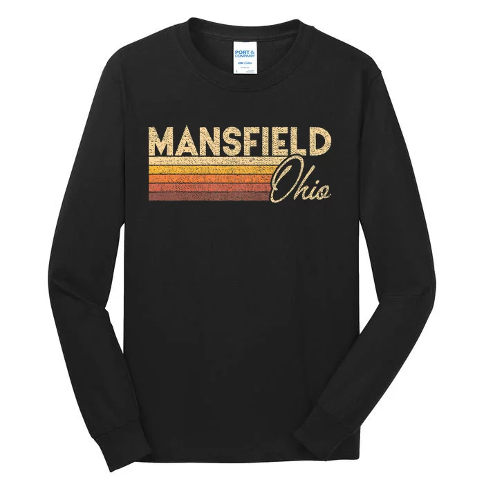 80s Style Mansfield Ohio Tall Long Sleeve T-Shirt