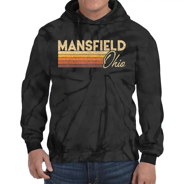 80s Style Mansfield Ohio Tie Dye Hoodie