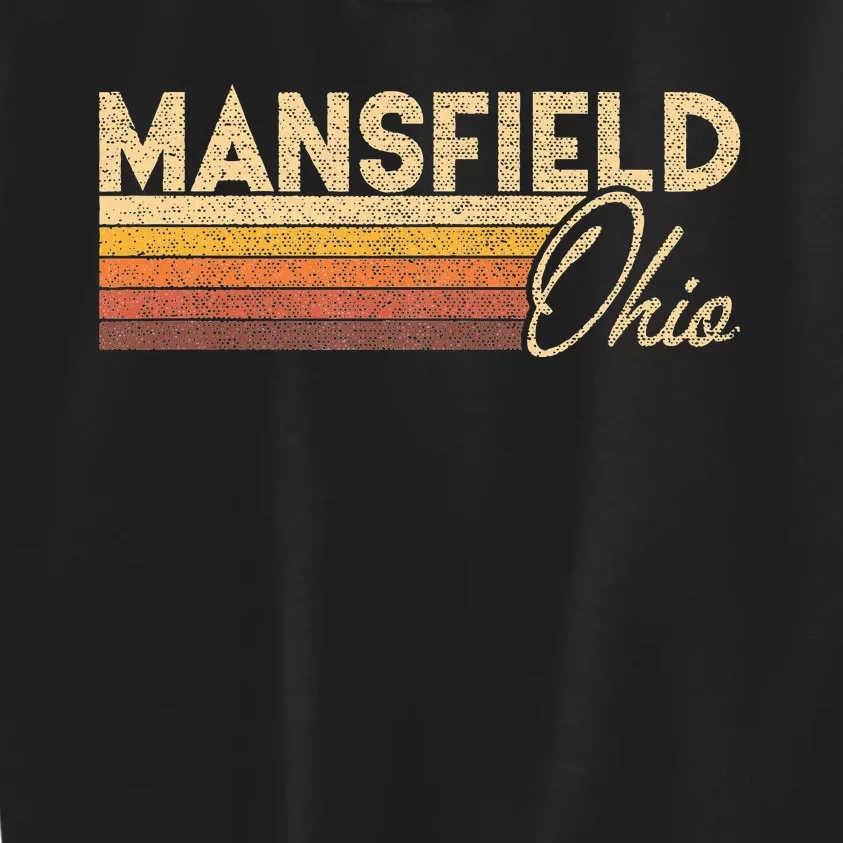 80s Style Mansfield Ohio Kids Sweatshirt