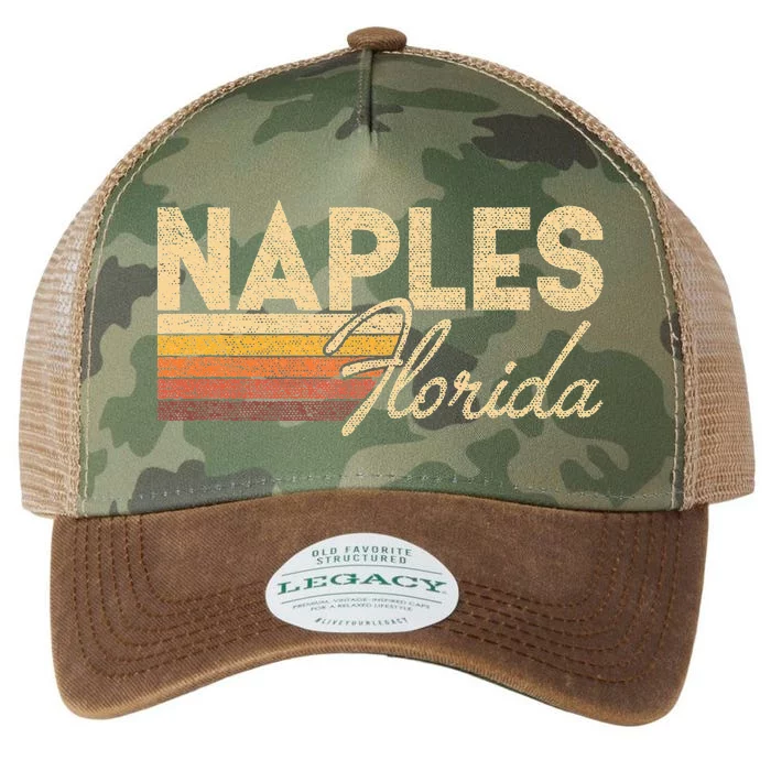 80s Style Naples Florida Legacy Tie Dye Trucker Hat