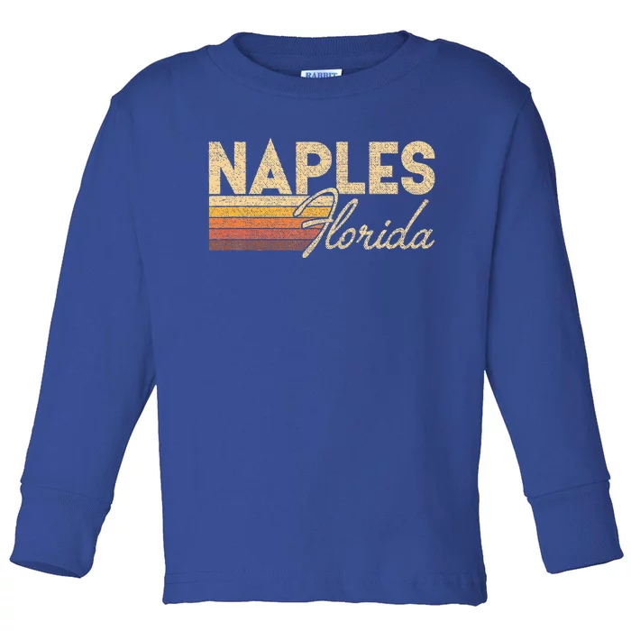 80s Style Naples Florida Toddler Long Sleeve Shirt