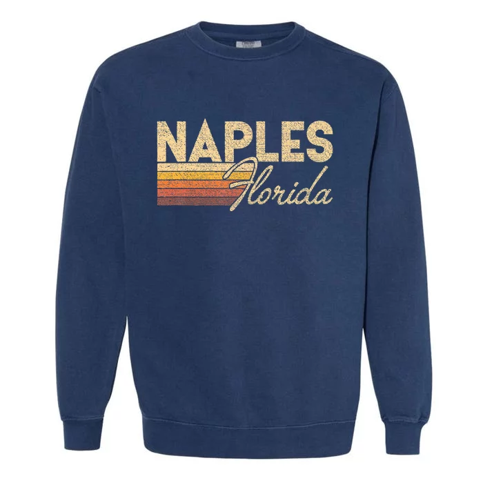 80s Style Naples Florida Garment-Dyed Sweatshirt