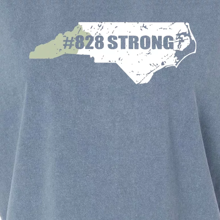 828 Strong North Carolina Hurricane Relief Awareness Garment-Dyed Women's Muscle Tee