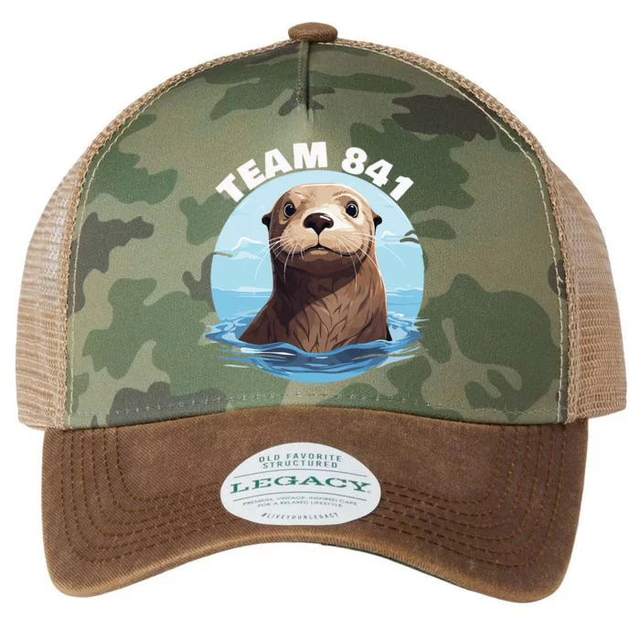 841 Surfing Otter 841 Otter Team 841 California Otter 841 Legacy Tie Dye Trucker Hat