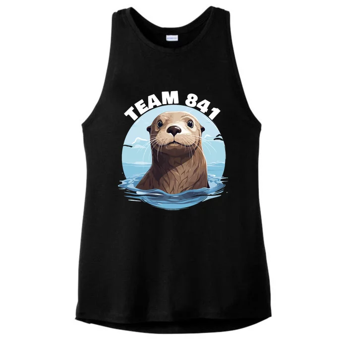 841 Surfing Otter 841 Otter Team 841 California Otter 841 Ladies Tri-Blend Wicking Tank